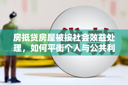 西固房抵贷房屋被按社会效益处理，如何平衡个人与公共利益？